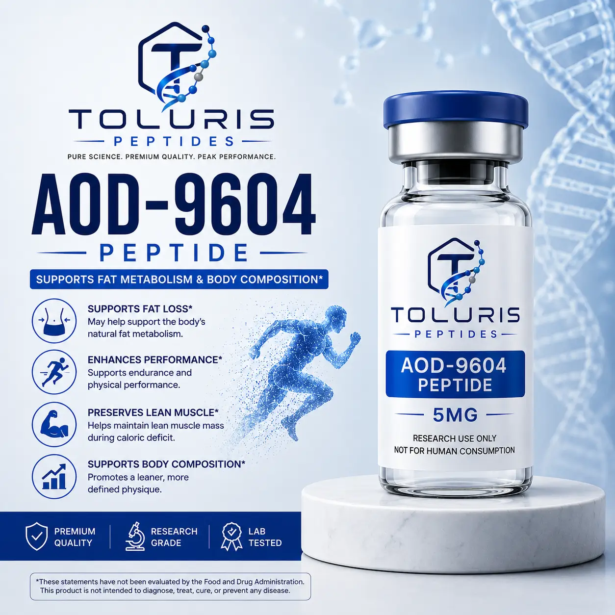 Buy AOD-9604 - Anti-Obesity Drug 9604 - Toluris Peptides