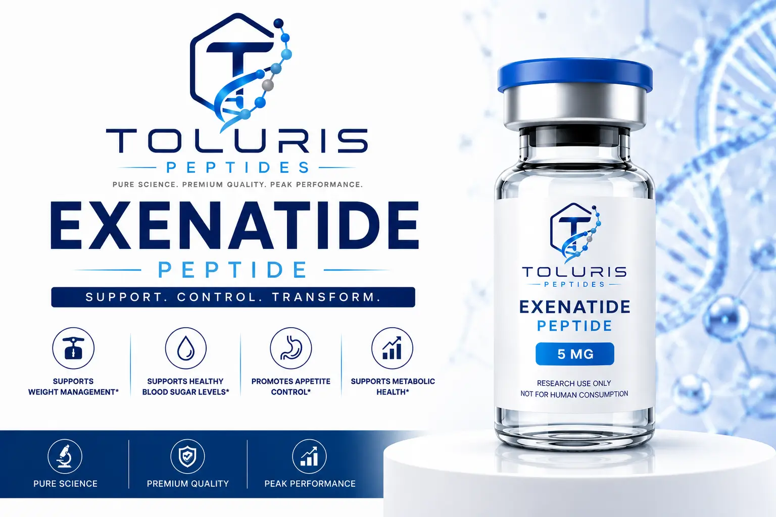 Buy Exenatide (Byetta) - Bydureon - Toluris Peptides